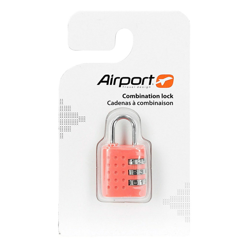 Замок для багажа Airport кодовый розовый