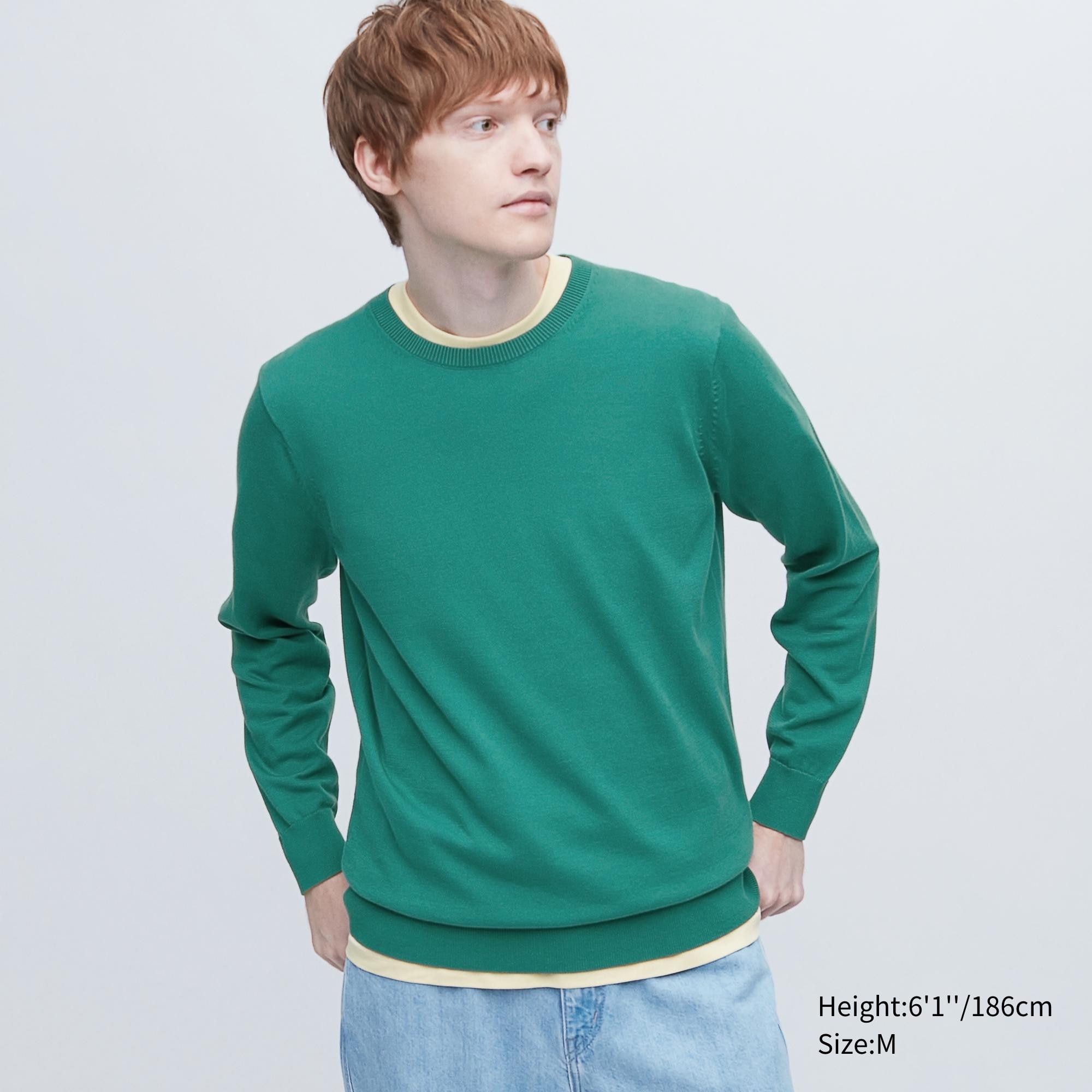 

Джемпер мужской UNIQLO 453760COL54 зеленый XL (доставка из-за рубежа), 453760COL54