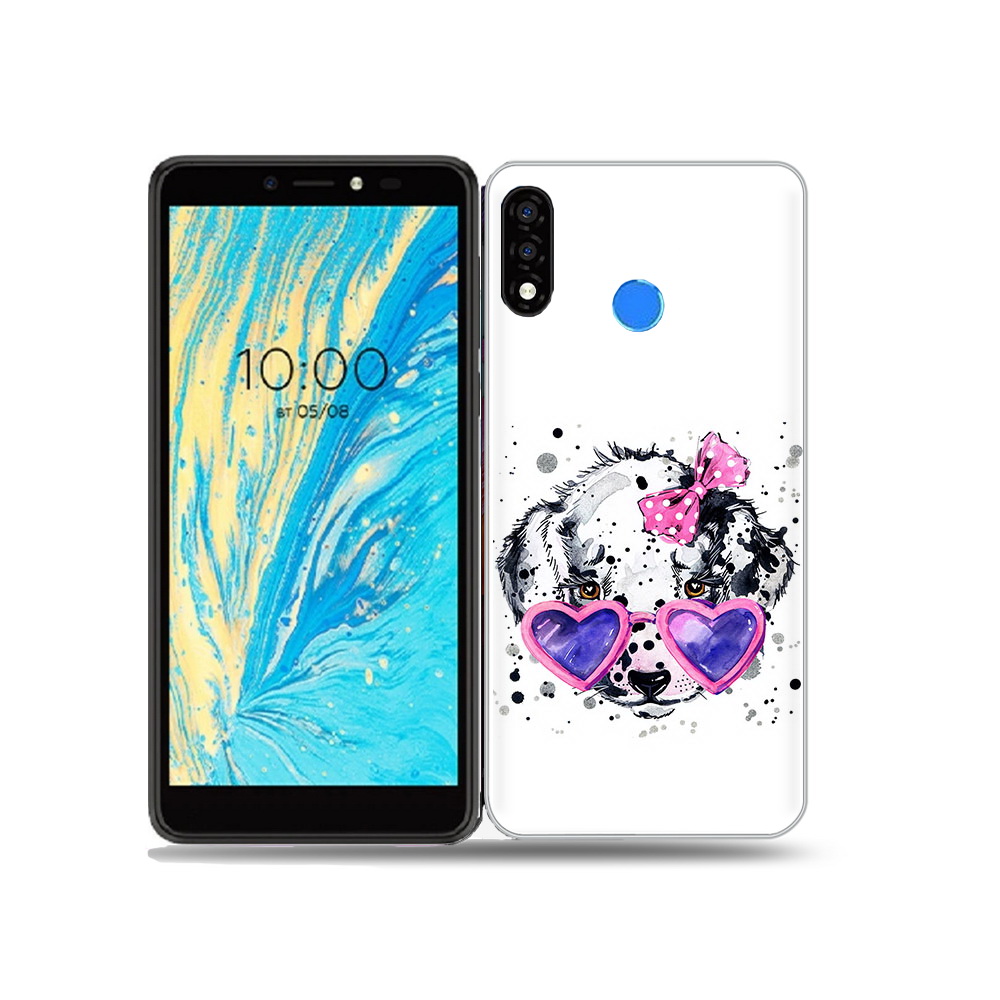 

Чехол MyPads Tocco для BQ 5740G Spring долматинец в очках, Прозрачный, Tocco