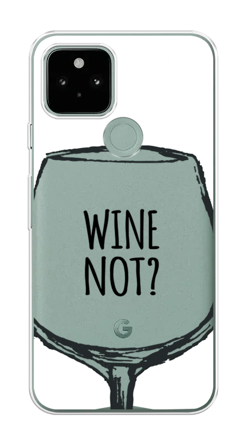 

Чехол на Google Pixel 5A "Wine not white", Белый, 271050-6