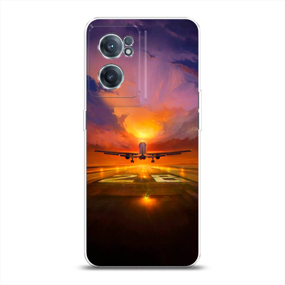 

Чехол на OnePlus Nord CE 2 5G "Самолет на посадке", Оранжевый;синий, 152650-6