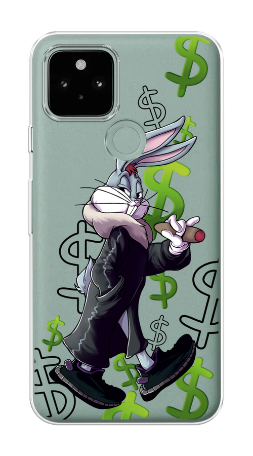 

Чехол на Google Pixel 5A "Rich Bugs Bunny", Зеленый;черный;голубой, 271050-6