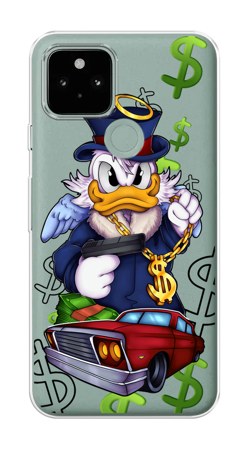 

Чехол на Google Pixel 5A "Scrooge McDuck with a Gold Chain", Красный;синий;белый, 271050-6