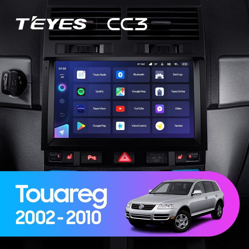 Штатная магнитола Teyes CC3L 464 Volkswagen Touareg GP 2002-2010 F1 3030000₽