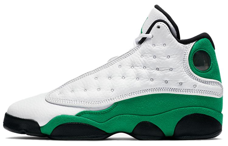 

Кроссовки унисекс Jordan Air Jordan 13 Lucky Green GS белые 38.5 EU, Белый, Air Jordan 13 Lucky Green GS