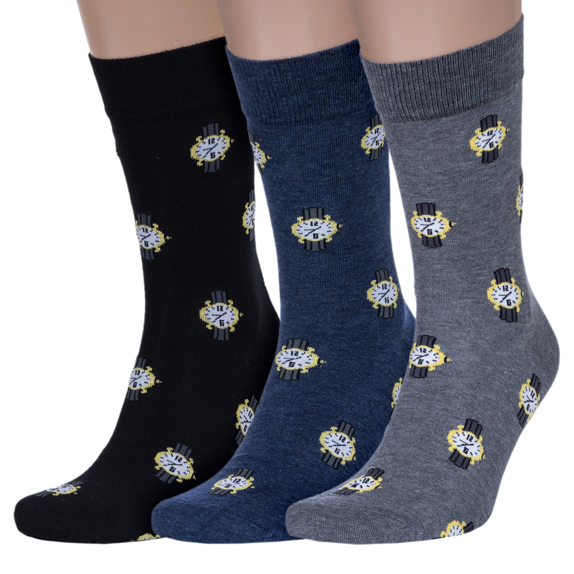 

Комплект носков мужских Rusocks 3-М3-1301М разноцветных 25-27, Черный;синий;серый, 3-М3-1301М