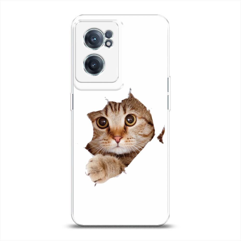 

Чехол на OnePlus Nord CE 2 5G "Кот и бумага", Белый;коричневый, 152650-1
