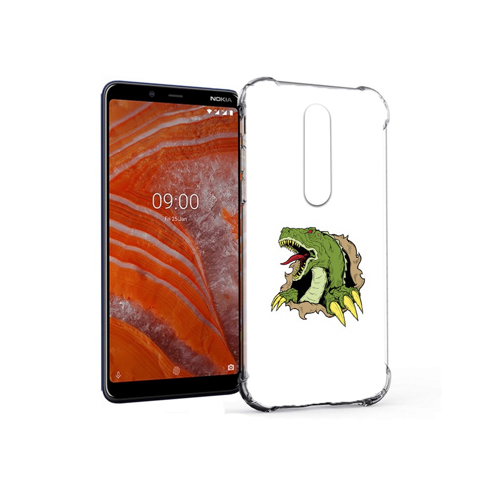 

Чехол MyPads Tocco для Nokia 3.1 Plus годзила (PT121397.96.290), Прозрачный, Tocco
