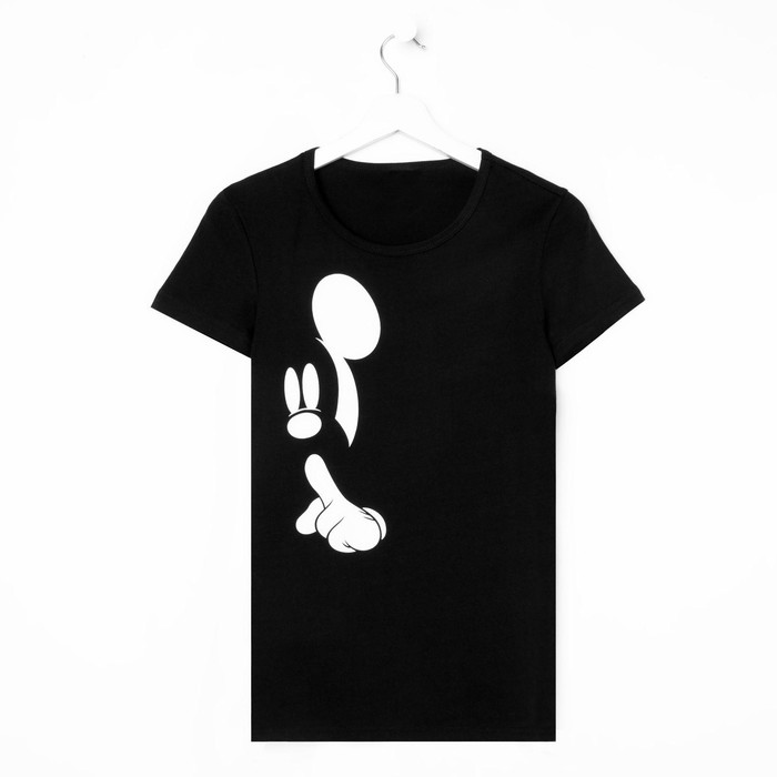 

Футболка «Mickey» Микки Маус, цвет чёрный, Микки Маус и друзья