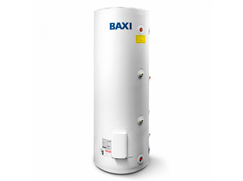 

Бойлер косвенного нагрева BAXI UBC 100 напольный, одиночный змеевик, с боковым подключение