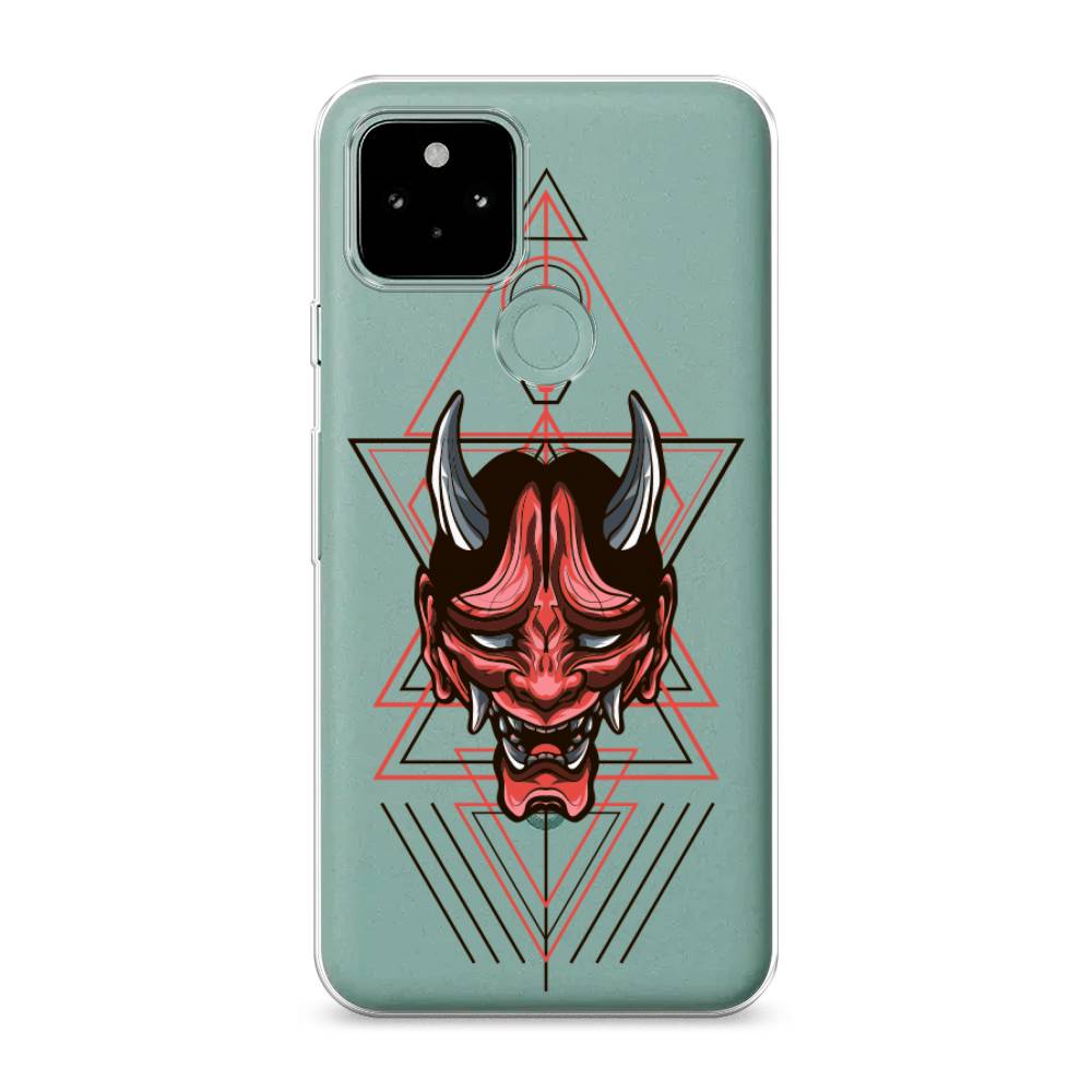 

Чехол для Google Pixel 5A "Hanya Oni mask", Серый;красный;черный, 271050-4