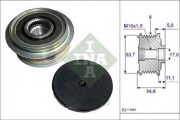 

Шкив генератора FORD MONDEO IV 2.0, VOLVO S80 II 2.0 535012510