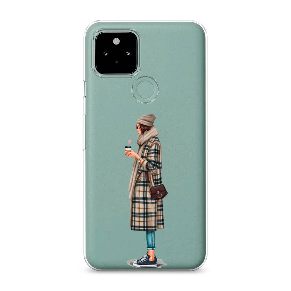 

Чехол для Google Pixel 5A "Утренний кофе", Коричневый;бежевый, 271050-6
