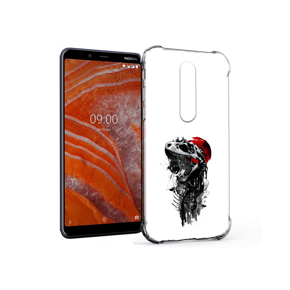 

Чехол MyPads Tocco для Nokia 3.1 Plus вымерший динозавр (PT121397.96.284), Прозрачный, Tocco