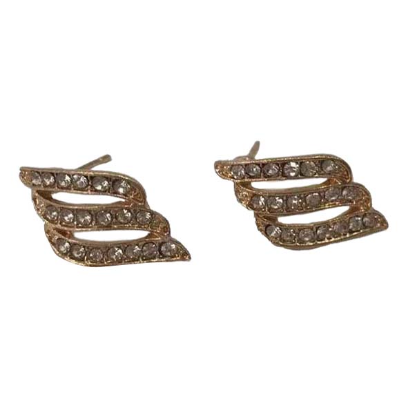 Серьги классические из металла La Bijouterie, стразы