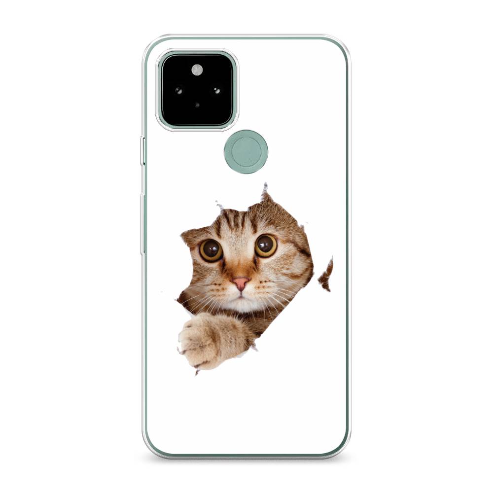

Чехол для Google Pixel 5A "Кот и бумага", Белый;коричневый, 271050-1