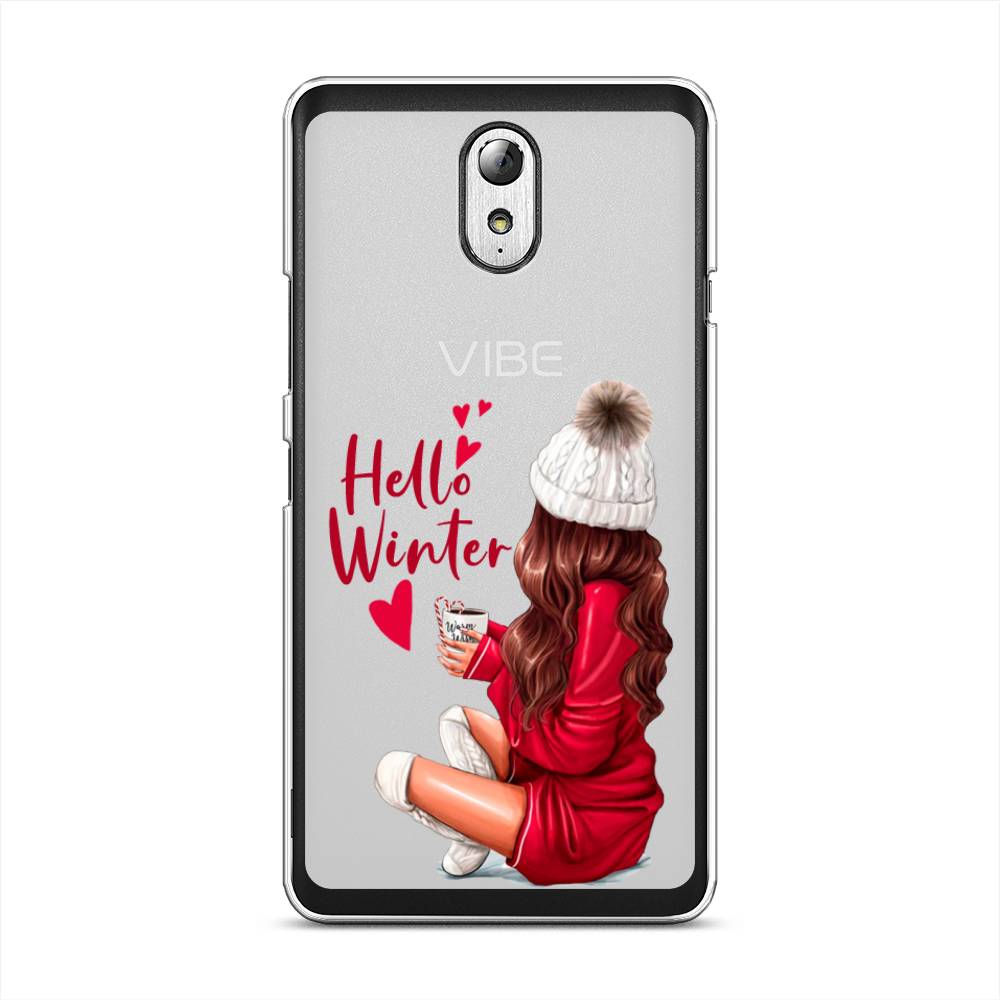

Чехол на Lenovo Vibe P1m "Hello winter", Красный;белый;коричневый, 111350-5