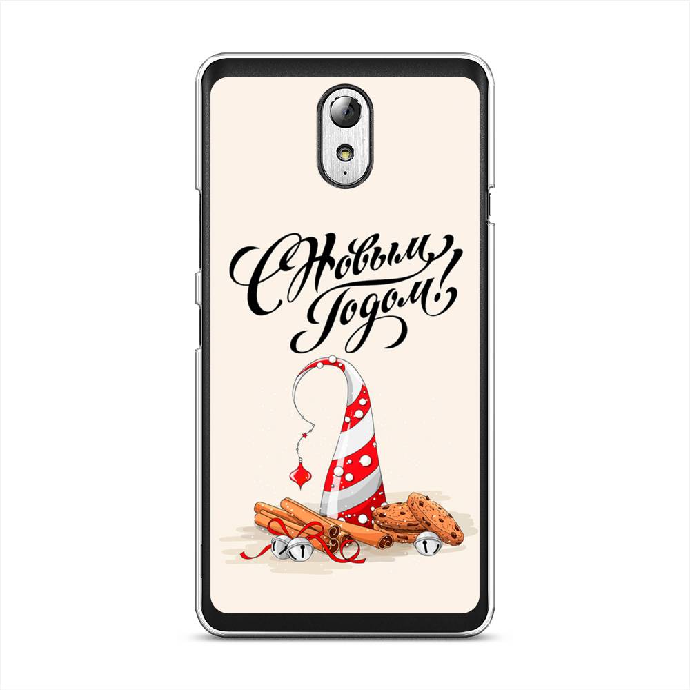 

Чехол на Lenovo Vibe P1m "Подарки на Новый Год", Бежевый;красный;черный, 111350-5