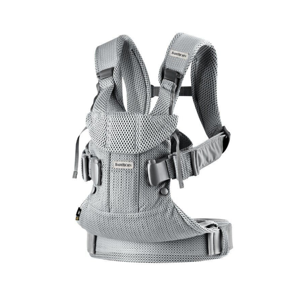 Рюкзак-кенгуру BabyBjorn ONE Air 3D Mesh, серебристый