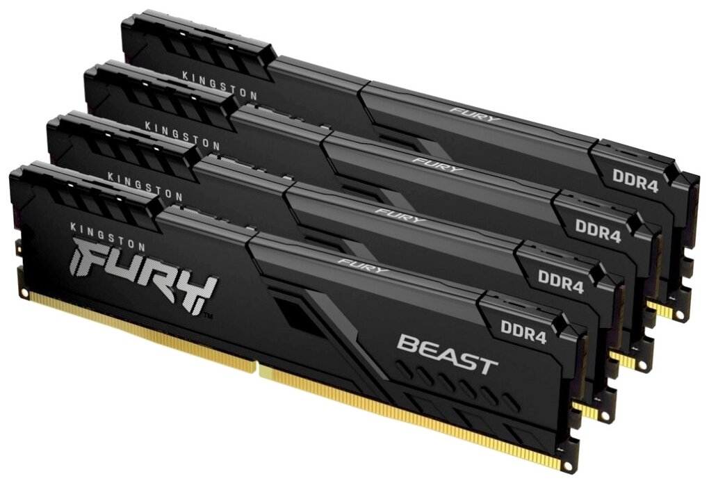 Оперативная память Kingston 32Gb DDR4 3200MHz (KF432C16BBK4/32) (4x8Gb KIT)