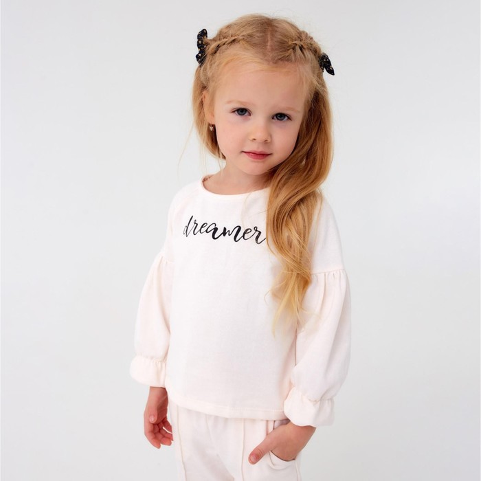 

Свитшот для девочки KAFTAN "Unicorn", размер 32 (110-116), Бежевый, Unicorn