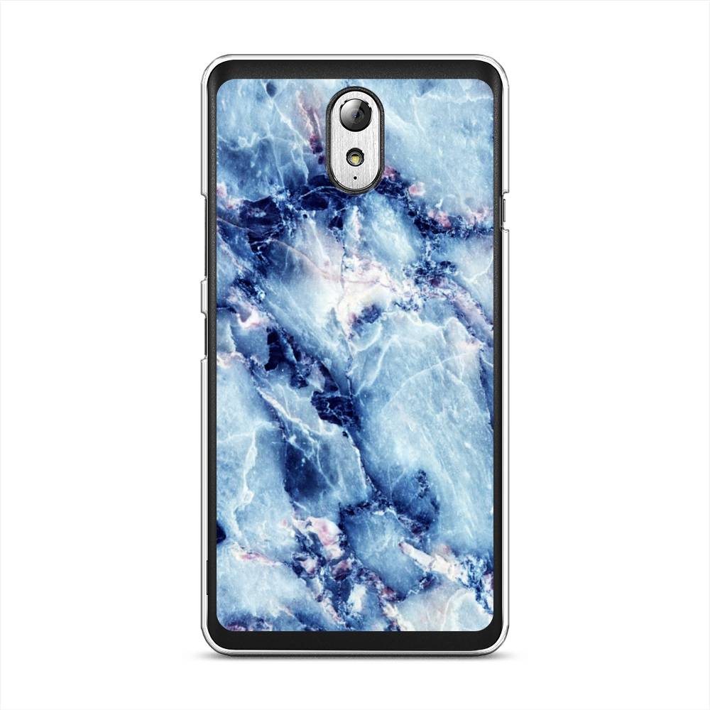 

Чехол на Lenovo Vibe P1m "Мрамор с синими прожилками", Синий, 111350-3