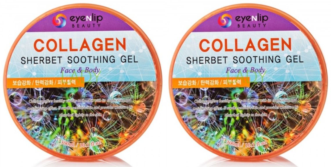 Гель для тела Eyenlip Collagen Sherbet успокаивающий 300 мл 2шт