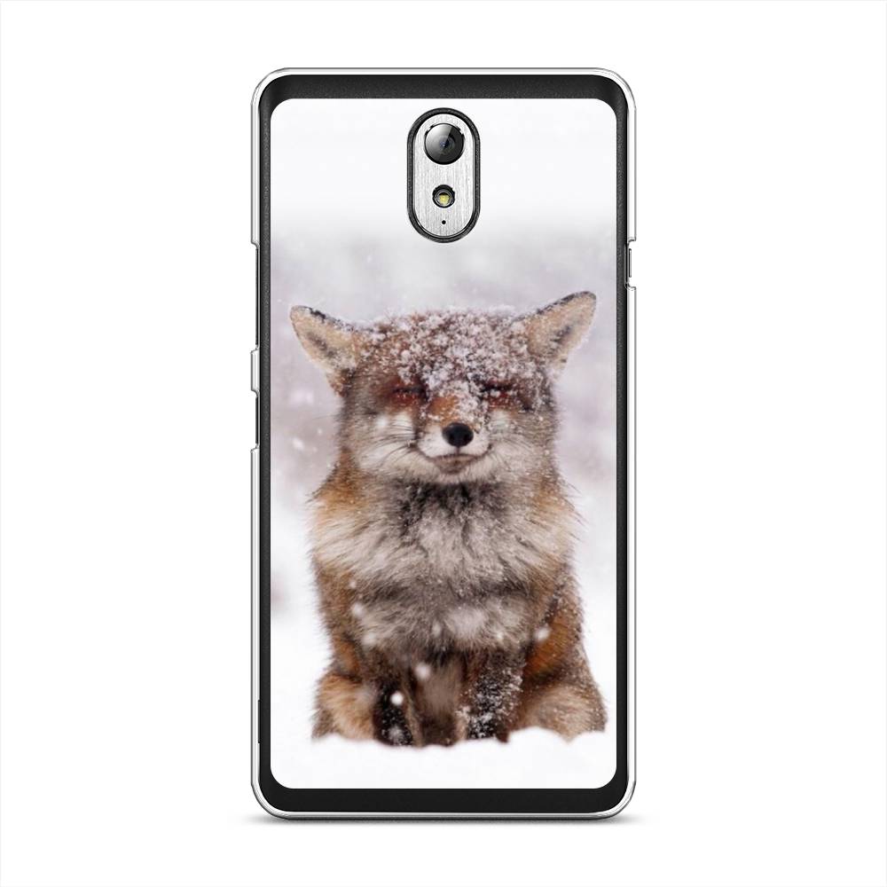 

Чехол на Lenovo Vibe P1m "Зимняя лиса", Белый;серый;коричневый, 111350-1