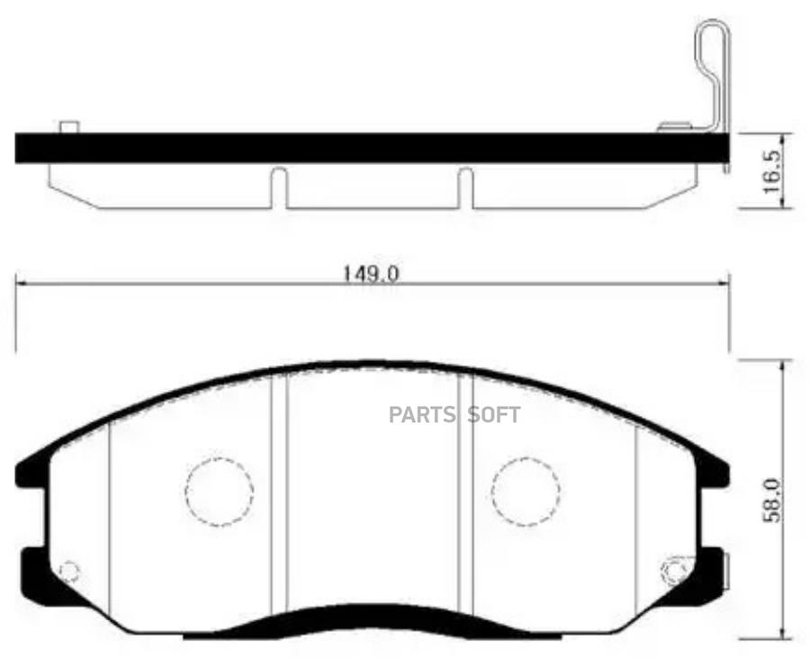 

Тормозные Колодки Hsb Hp0024