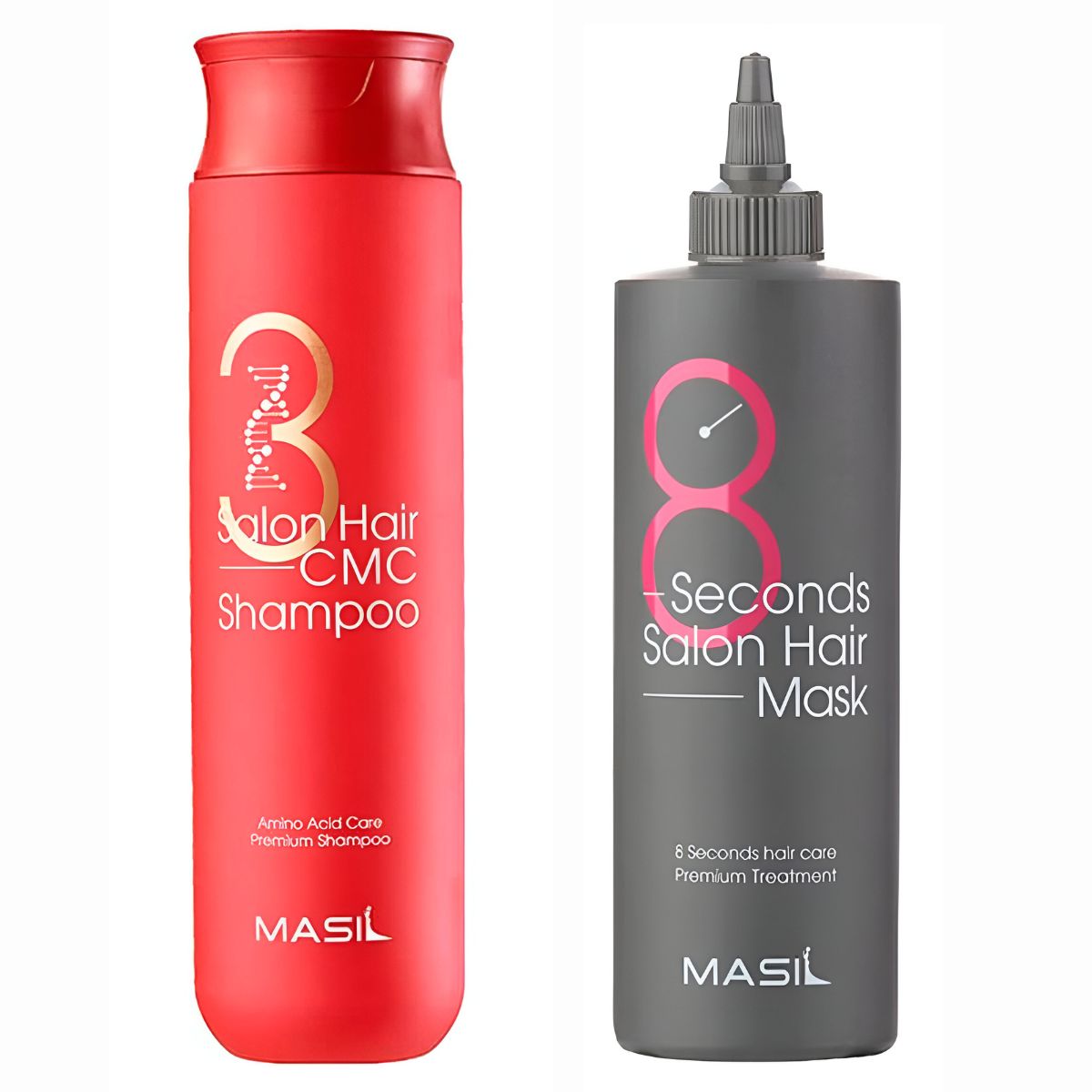 Набор для волос Masil 3 Salon Hair CMC Shampoo 300мл + 8 Seconds Salon Hair Mask 200мл экспресс маска для увеличения объема волос 8 seconds liquid hair mask маска маска 200мл