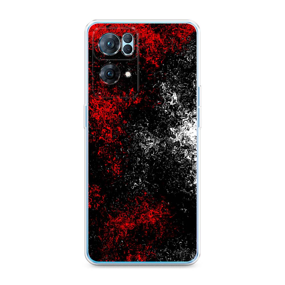 

Чехол на Oppo Reno 7 Pro "Монотипия", Красный;черный;белый, 258250-3
