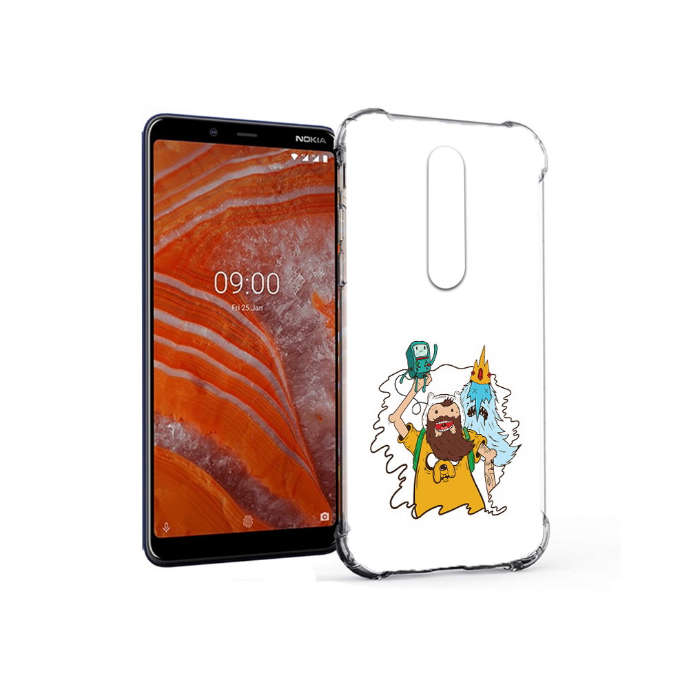 

Чехол MyPads Tocco для Nokia 3.1 Plus время приключений старый Финн (PT121397.96.279), Прозрачный, Tocco