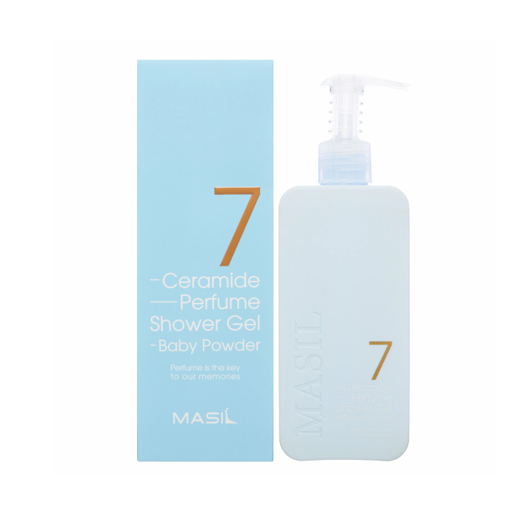 Гель для душа с ароматом детской пудры Masil 7 Ceramide Perfume Shower Gel Baby Powder 1230₽