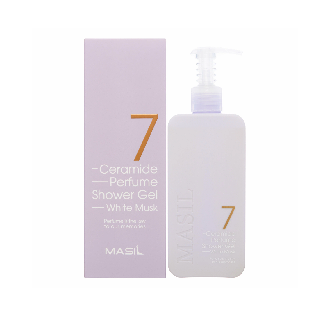 Гель для душа с ароматом белого мускуса Masil 7 Ceramide Perfume Shower Gel White Musk