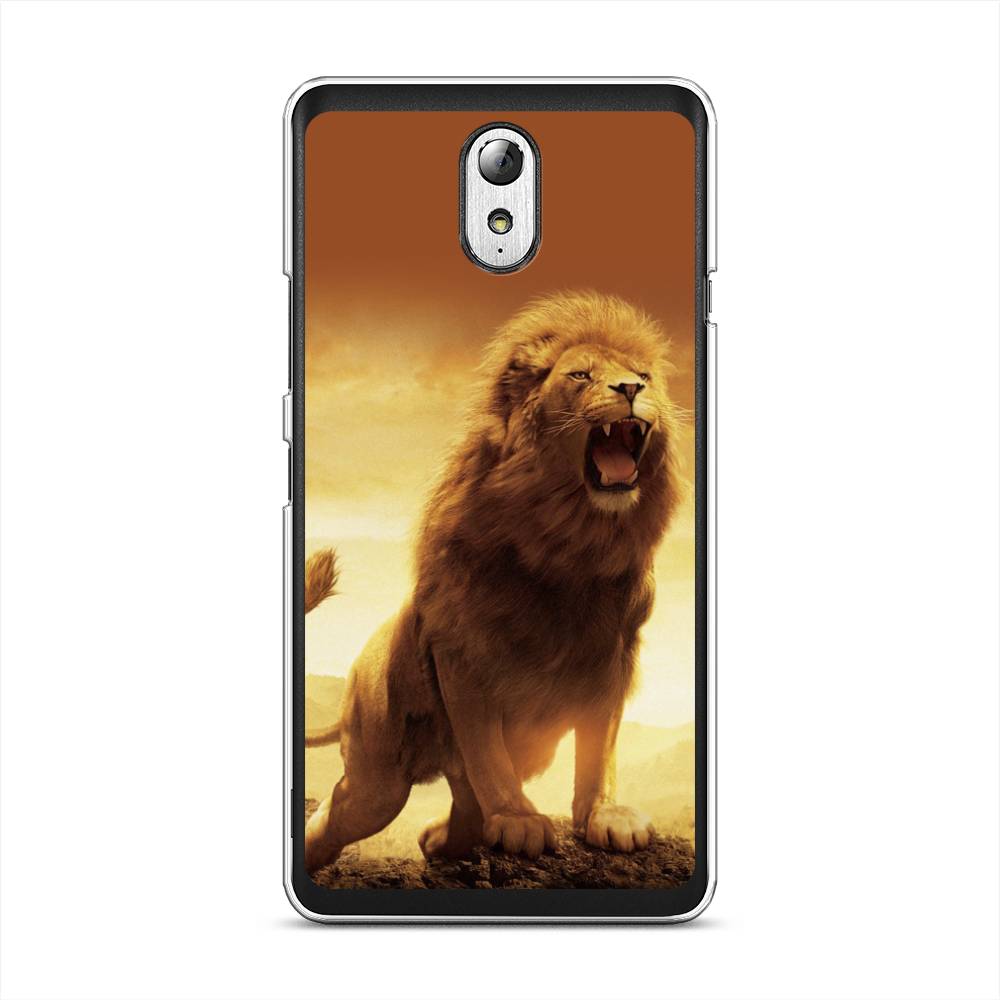 

Чехол на Lenovo Vibe P1m "Львиный рык", Коричневый;желтый;оранжевый, 111350-1