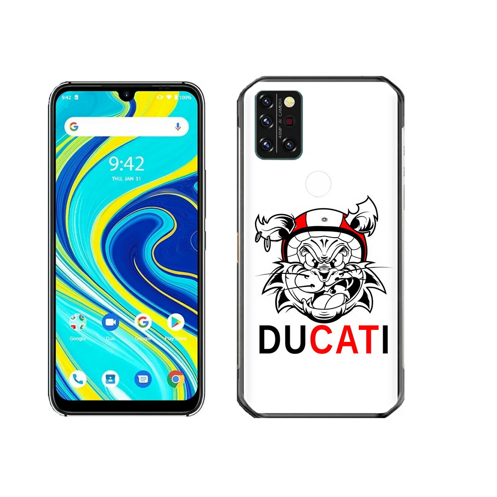 

Чехол MyPads Tocco для Umidigi A7 Pro дукати, Прозрачный, Tocco
