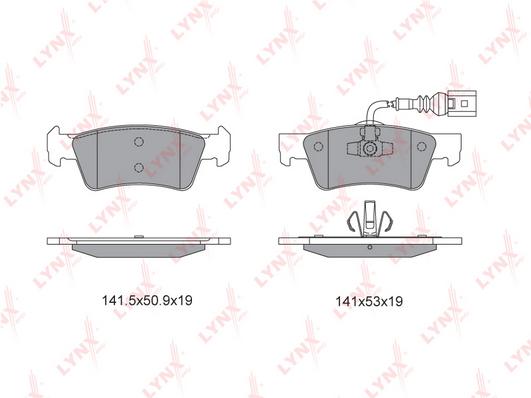 

Тормозные колодки LYNXauto дисковые BD8039