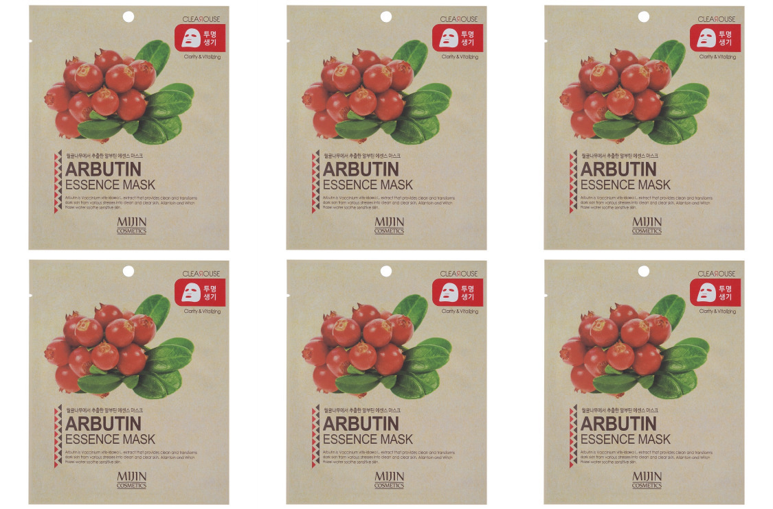 

Маска тканевая для лица Mijin ARBUTIN 25 г 6 уп, 8809220801983