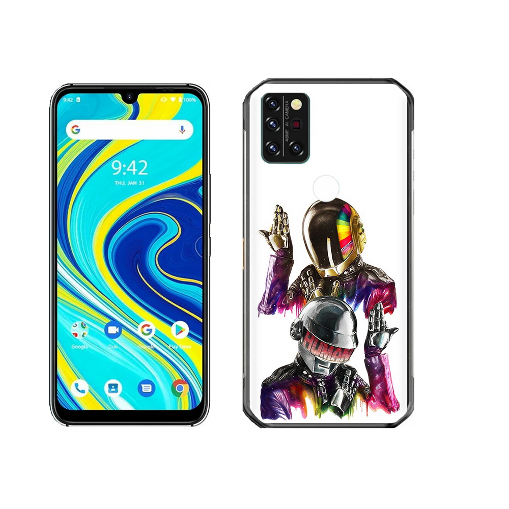 

Чехол MyPads Tocco для Umidigi A7 Pro диско космонавты, Прозрачный, Tocco