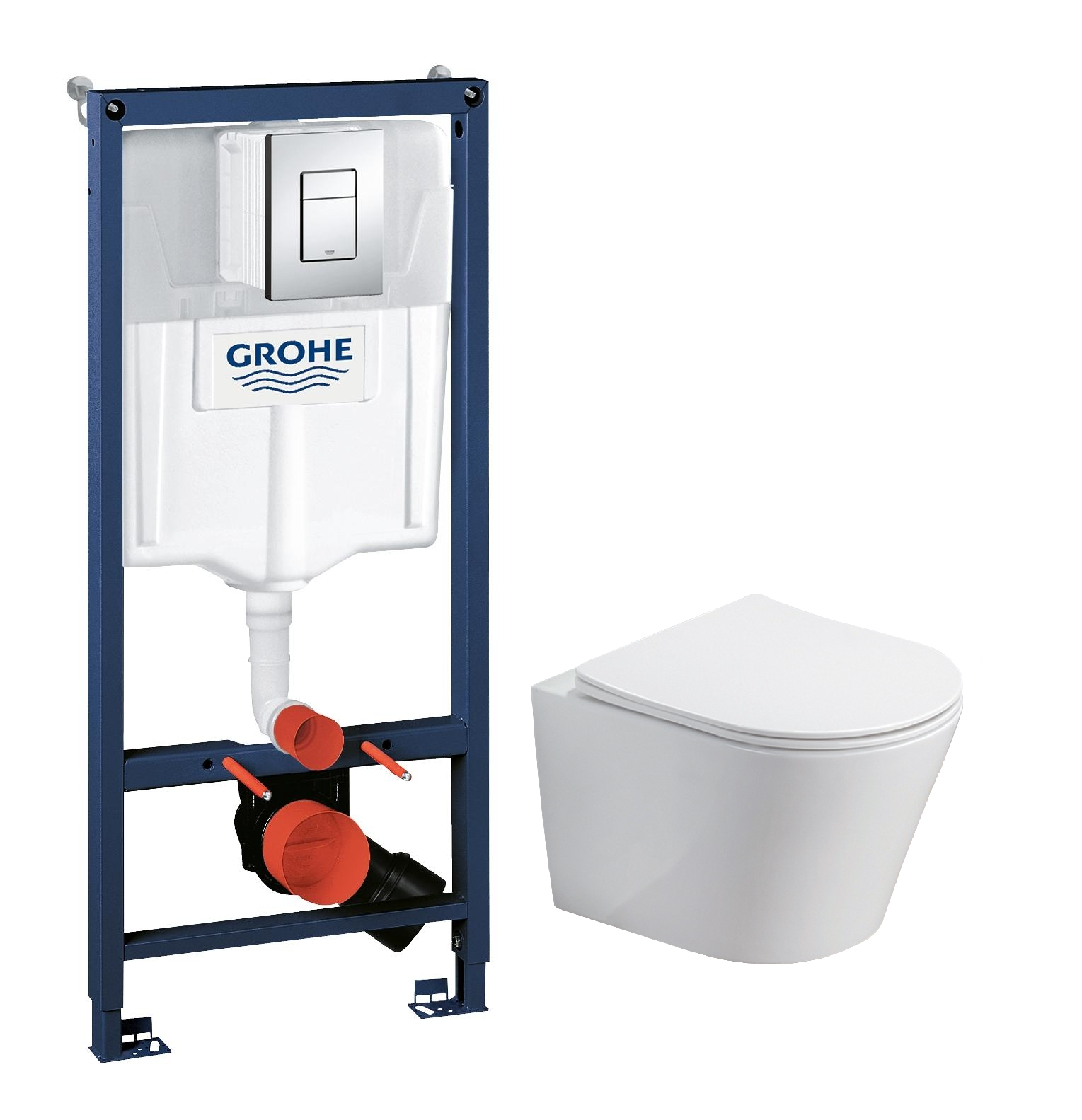 Комплект инсталляция Grohe Rapid SL + унитаз подв. Lengitown Неаполь TL53 с сид.м/л