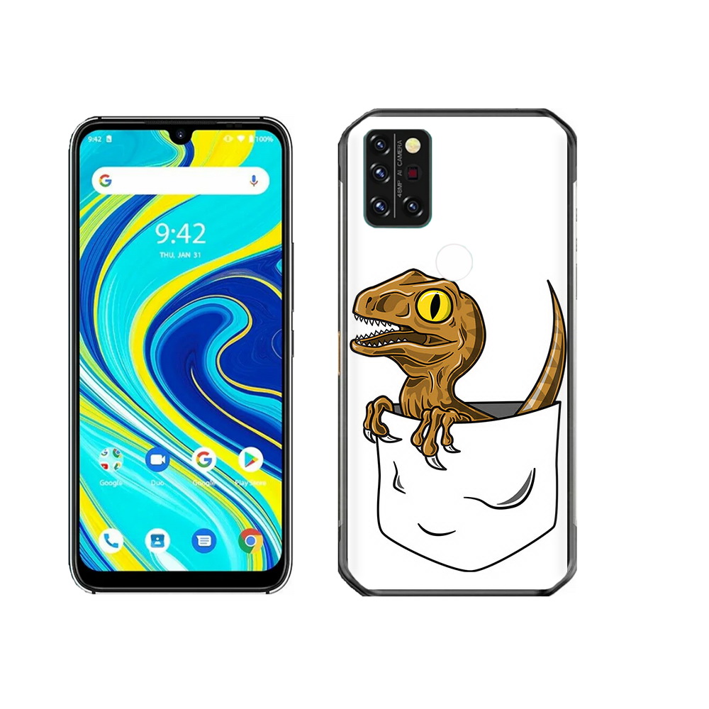 

Чехол MyPads Tocco для Umidigi A7 Pro динозавр в кармане, Прозрачный, Tocco