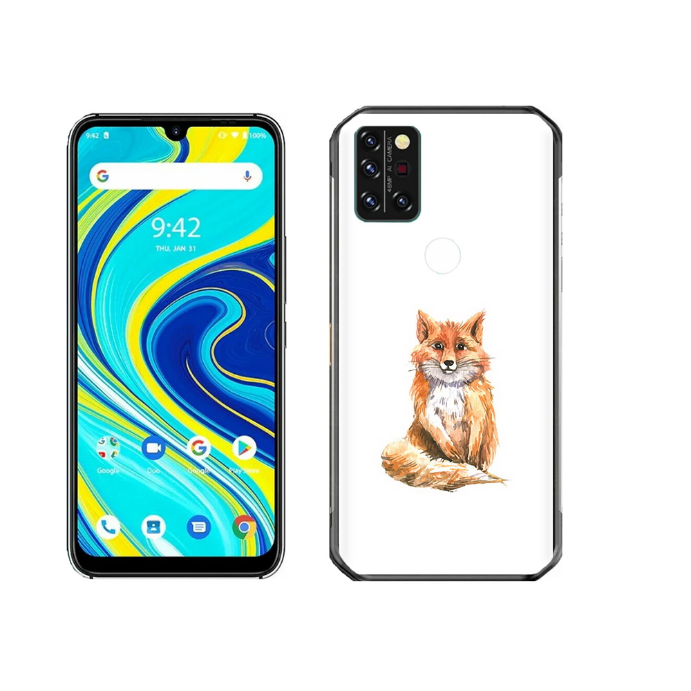 

Чехол MyPads Tocco для Umidigi A7 Pro детская лиса, Прозрачный, Tocco