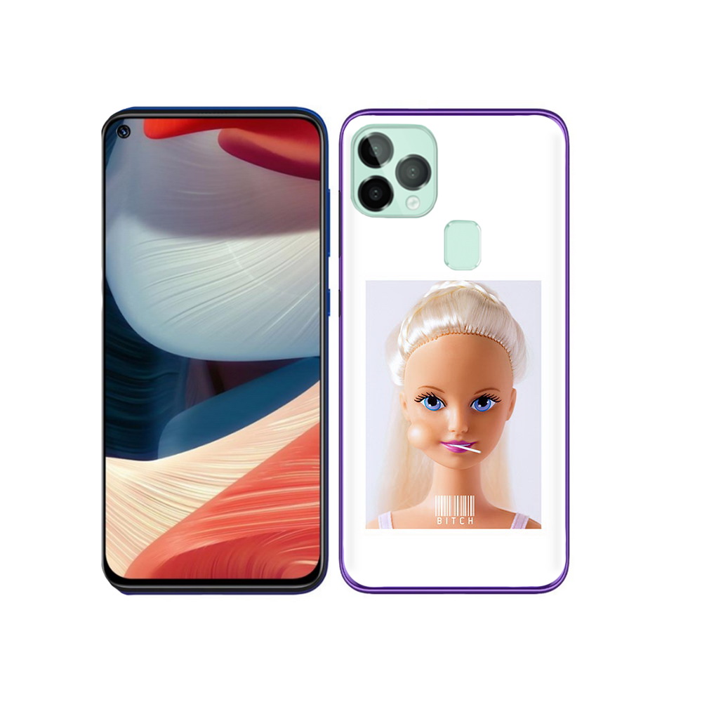 

Чехол MyPads Tocco для Oukitel C22 барби, Прозрачный, Tocco