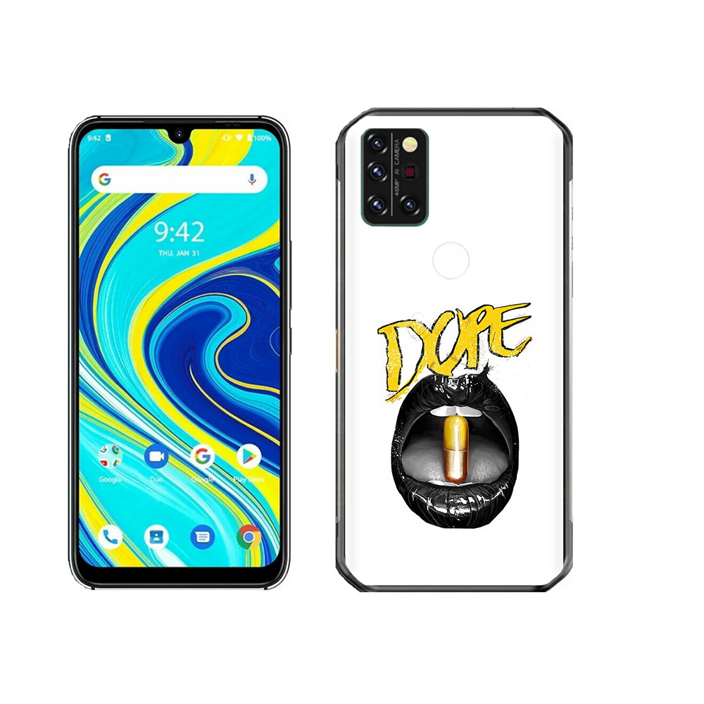 

Чехол MyPads Tocco для Umidigi A7 Pro губы, Прозрачный, Tocco