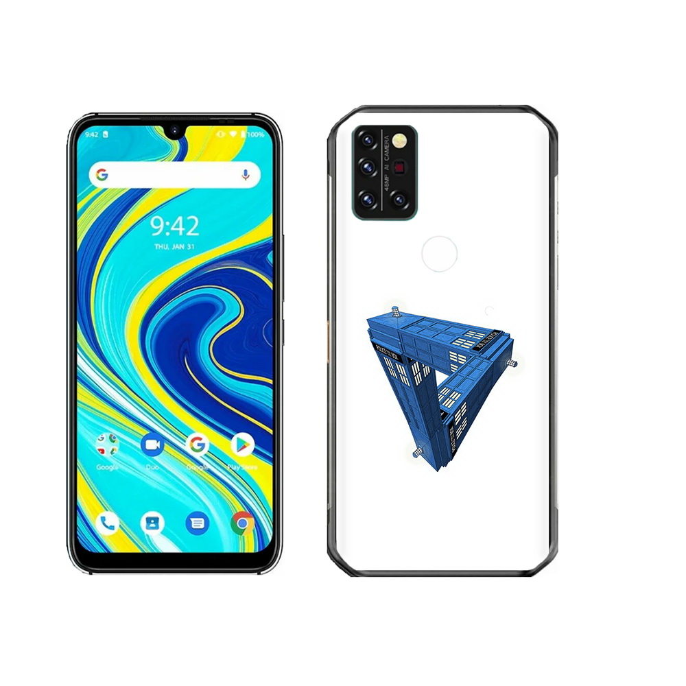 

Чехол MyPads Tocco для Umidigi A7 Pro головолока абстракция, Прозрачный, Tocco