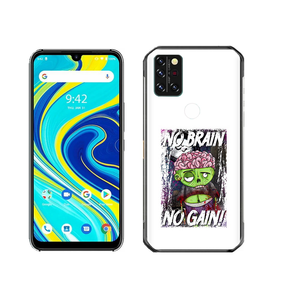 

Чехол MyPads Tocco для Umidigi A7 Pro глупый зомби, Прозрачный, Tocco
