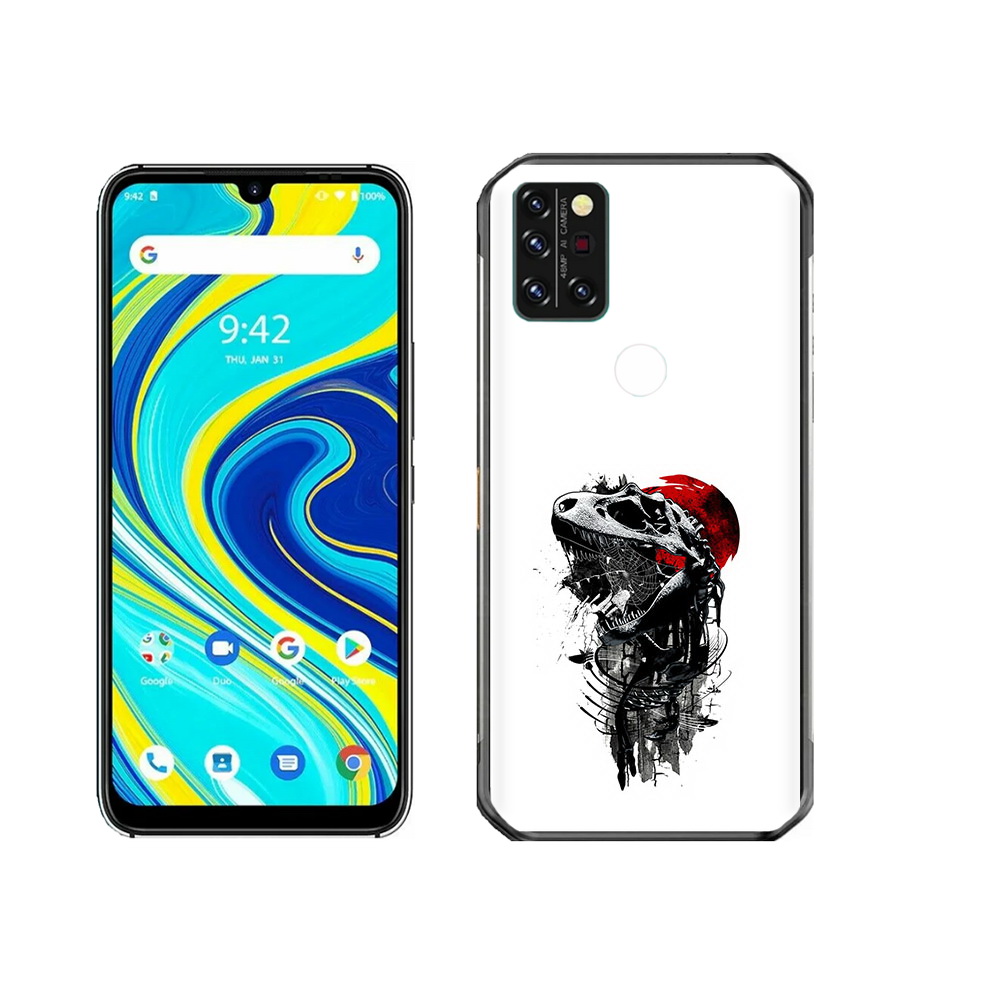 

Чехол MyPads Tocco для Umidigi A7 Pro вымерший динозавр, Прозрачный, Tocco