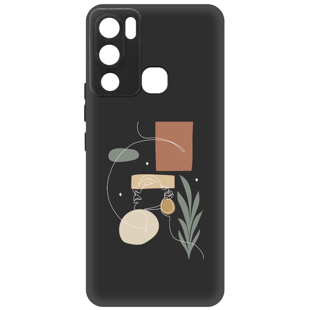 

Чехол-накладка Krutoff Soft Case Элегантность для INFINIX Hot 12i черный