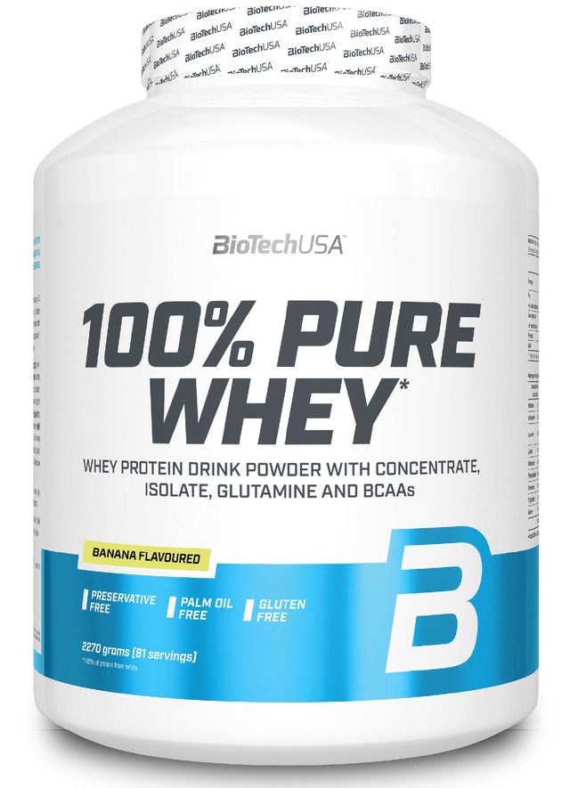 Протеин BioTechUSA 100% Pure Whey 2270 г, банан