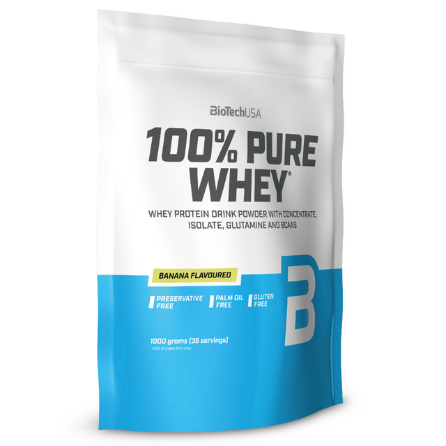 Протеин BioTechUSA 100% Pure Whey 1000 г, банан